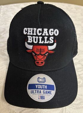 NBA Chicago Bulls Ultra Game Youth  Snapback Adjustable Hat Cap Black NWT